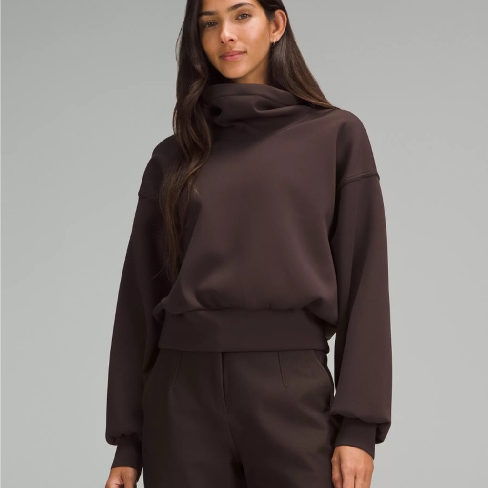 lululemon athletica Dark Brown Cowl Neck Sweater